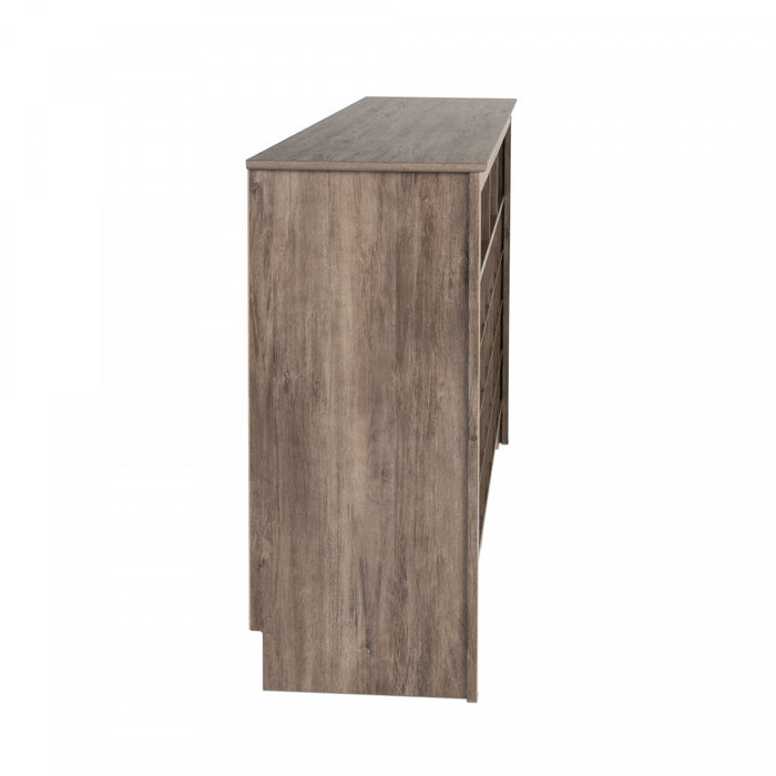 Console à compartiments pour chaussures - gris délavé