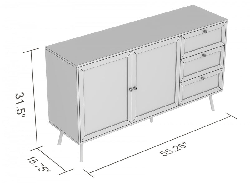 Commode Avec 3 Tiroirs – Coffre De Rangement Robuste Avec Finition Bois Brun – Organisateur De Chambre Solide – Assemblage Facile – Meuble Moderne Pour Chambre, Chambre D’amis Ou Salon