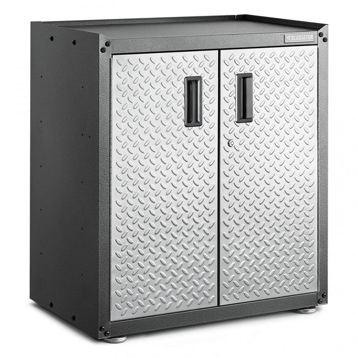 Armoire modulaire GearBox à portes pleine grandeur de Gladiator - bande de roulement argentée