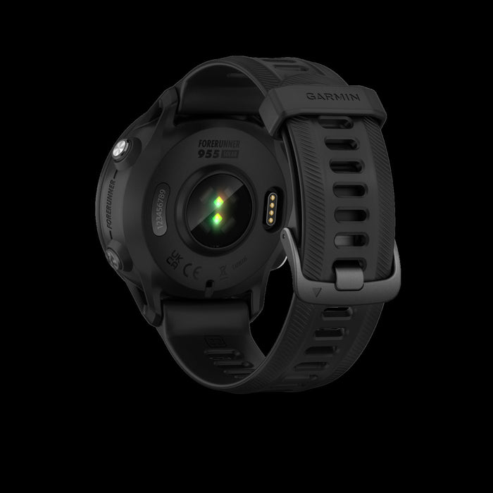 Garmin Forerunner® 955 Solar Elite Montre Gps Intelligente - Suivi De La Sante, Lentille De Charge Solaire - Noir