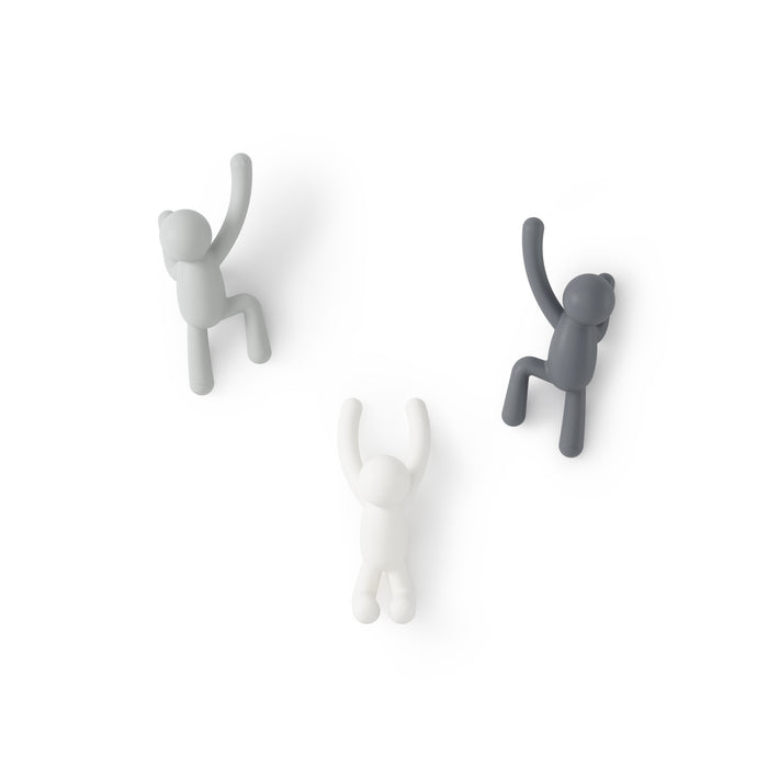 Crochets muraux Buddy de Umbra - blancs et gris