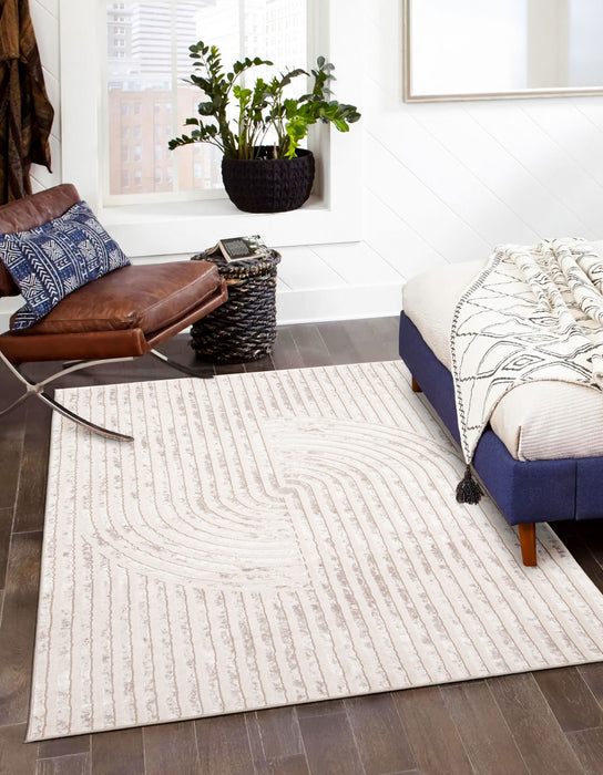 Carpette Brie ivoire - 5 pi 0 po x 8 pi 0 po  