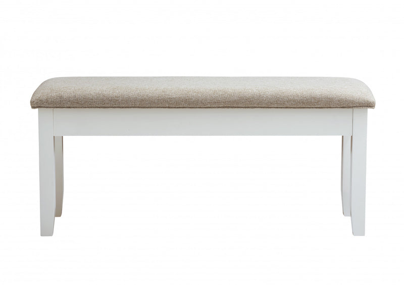 Banc de salle à manger Jane en tissu avec rangement - brun