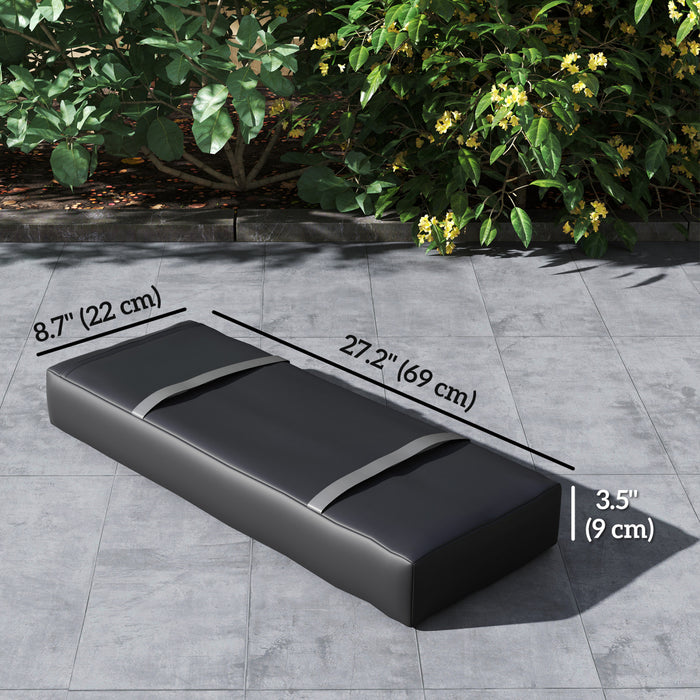 Outsunny Sac de poids de Base de parasol 4 pieces, poids de support, noir