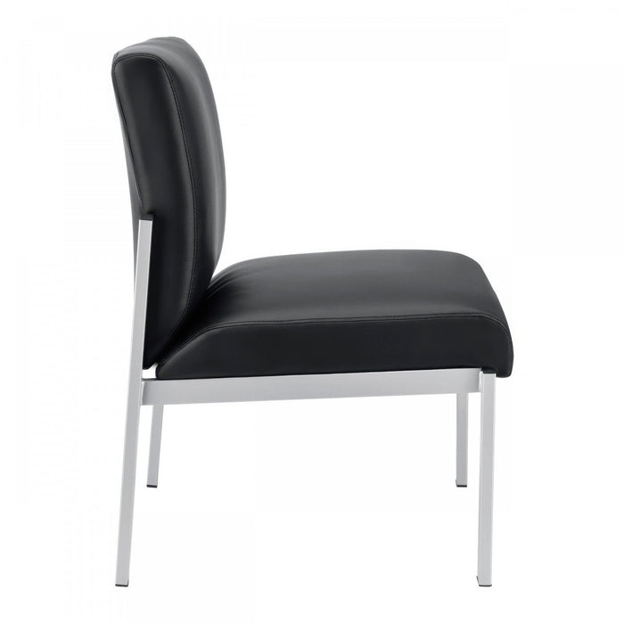TygerClaw Chaise d'Invite a Dossier Bas avec Assise Confortable pour Toute la Journee