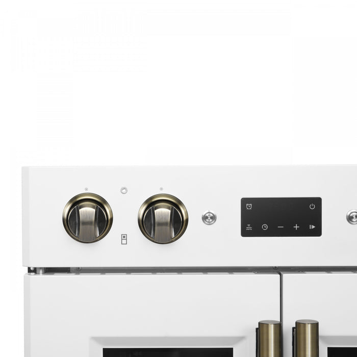 Four mural electrique double Asti 30 pouces, blanc, 7,36 pi³ - FBOEL1340-30WHT