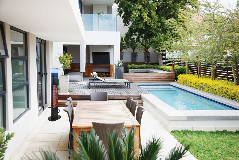 Radiateur de terrasse électrique et à infrarouge Energ+ avec haut-parleur - HEA-21848