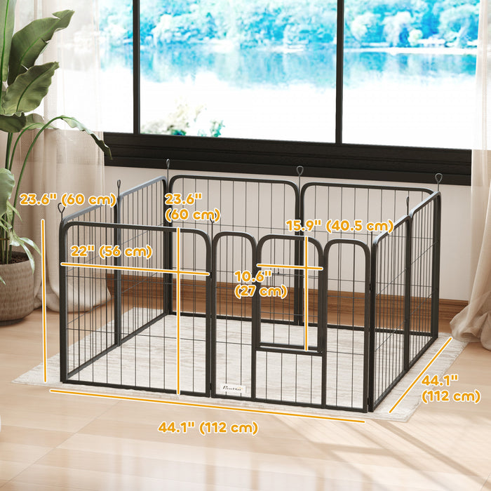 Parc pour chien de 24 po avec porte pour petits chiens