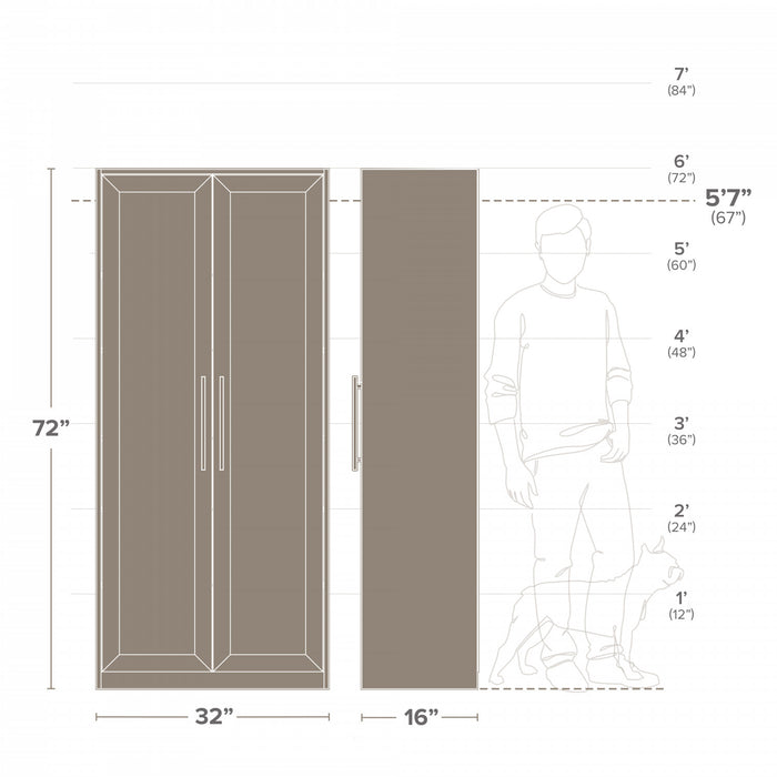 Armoire de rangement Elite Premium Home avec 5 tablettes - noire