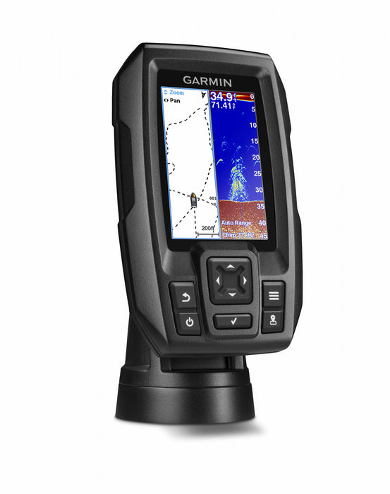 Garmin Striker 4 Portable Bundle - 3.5\" Chirp Fishfinder Avec Gps, Adapte Au Kayak, Cartographie A Haute Sensibilite