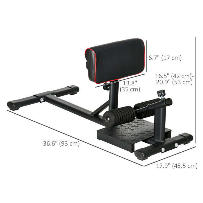 Soozier Sissy Squat Machine Equipement D'entrainement Pour Les Jambes Avec Coussinet Reglable