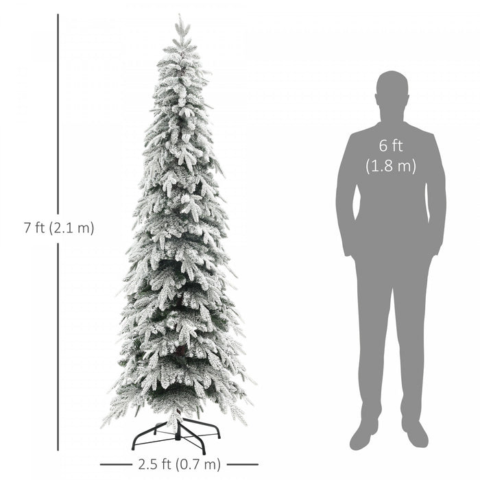 Homcom Arbre De Noel Artificiel Crayon De 7 Pi Avec Ouverture Automatique