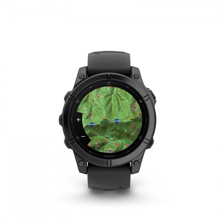  Slate Gray Steel With Black Silicone Band