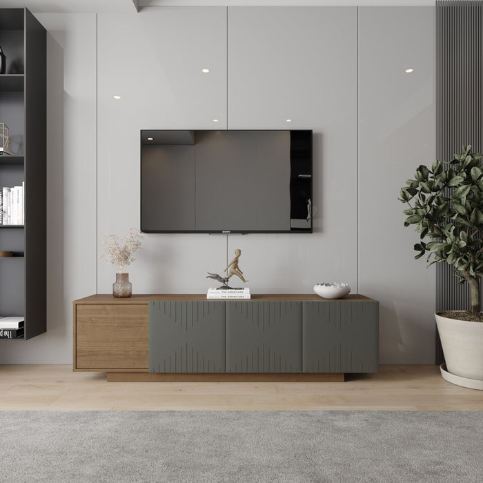 Meuble pour téléviseur Riva Nordika de 72 po - noyer