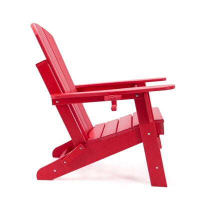 Chaise Adirondack Lake Country Outdoors en polyethylene haute densite - Rouge
