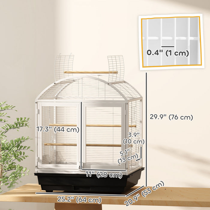 Cage A Oiseaux A Toit Ouvert De 30 Po Avec Support Roulant