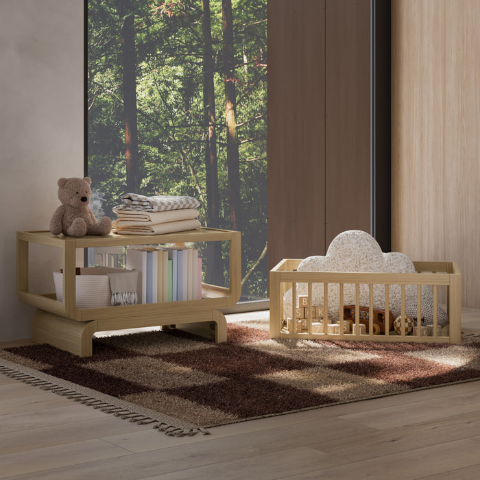Storkcraft Santorini Berceau convertible 3-en-1 de luxe - Bois clair