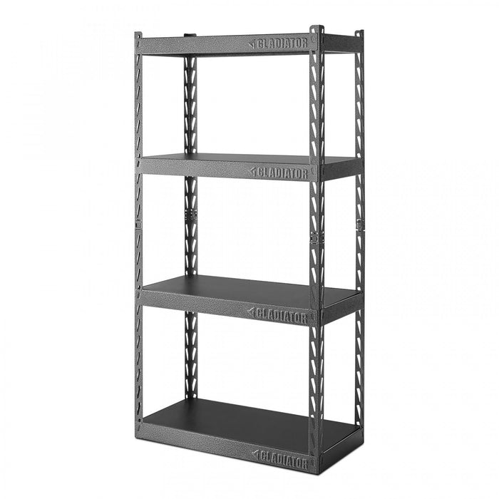 Étagère EZ Connect de 30 po de largeur à 4 tablettes de 15 po de profondeur de Gladiator - granite martelé