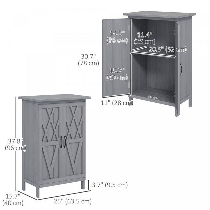 Outsunny Abri A Bois, Abri De Jardin Avec Etageres A 2 Niveaux, Gris