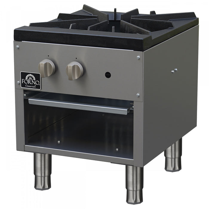 Rechaud a marmite au gaz Commerciale, 1 bruleur, 80 000 BTU, acier inoxydable - FCMSP0089-18
