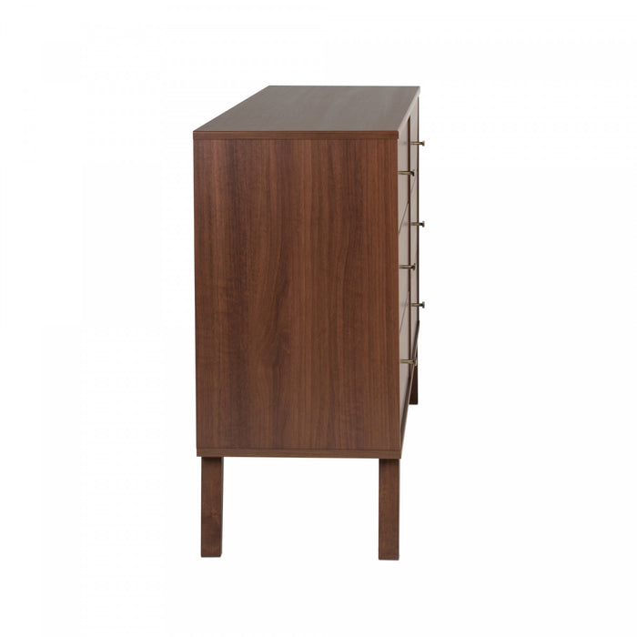 Commode Milo à 6 tiroirs - cerisier