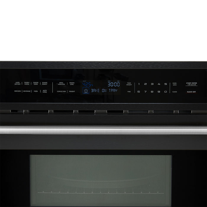 Four a micro-ondes encastrable a convection noir Oliena 30 pouces, 1,6 pi³ - FMWDR3093-30BLK