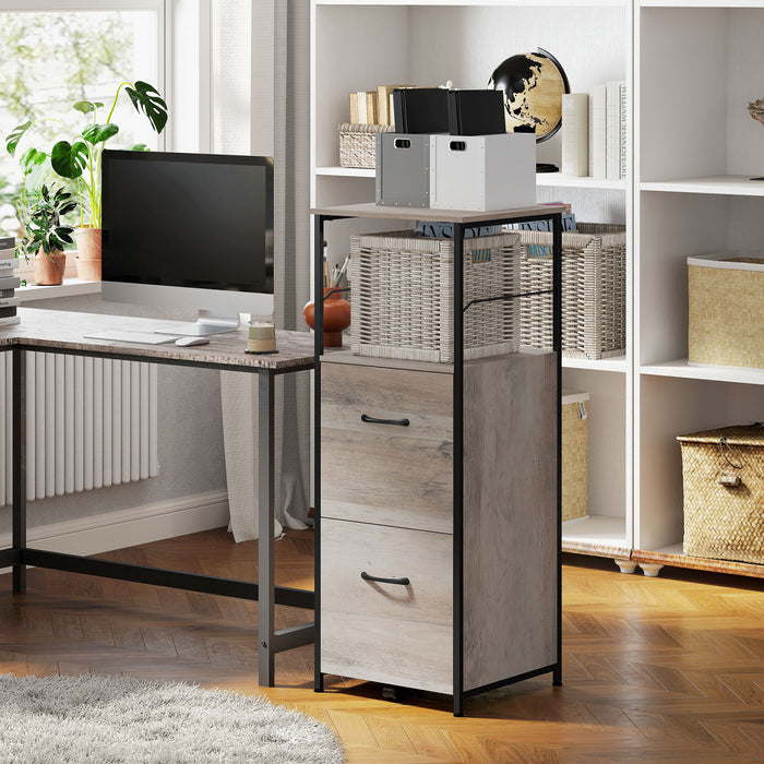 Vinsetto Classeur vertical avec tiroirs barres de suspension pour lettre A4