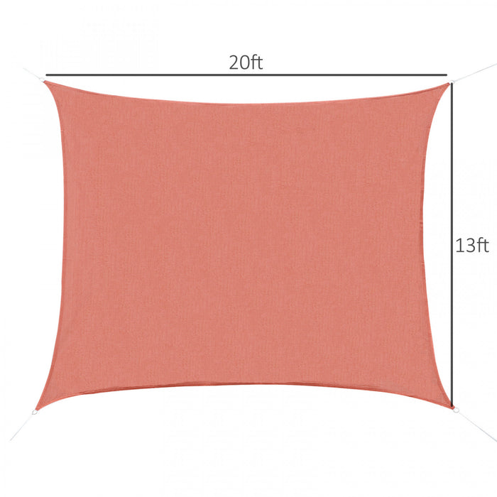 Voile D'ombrage Rectangulaire 4 X 6 M Toile Solaire Taud De Soleil Brique Terracotta