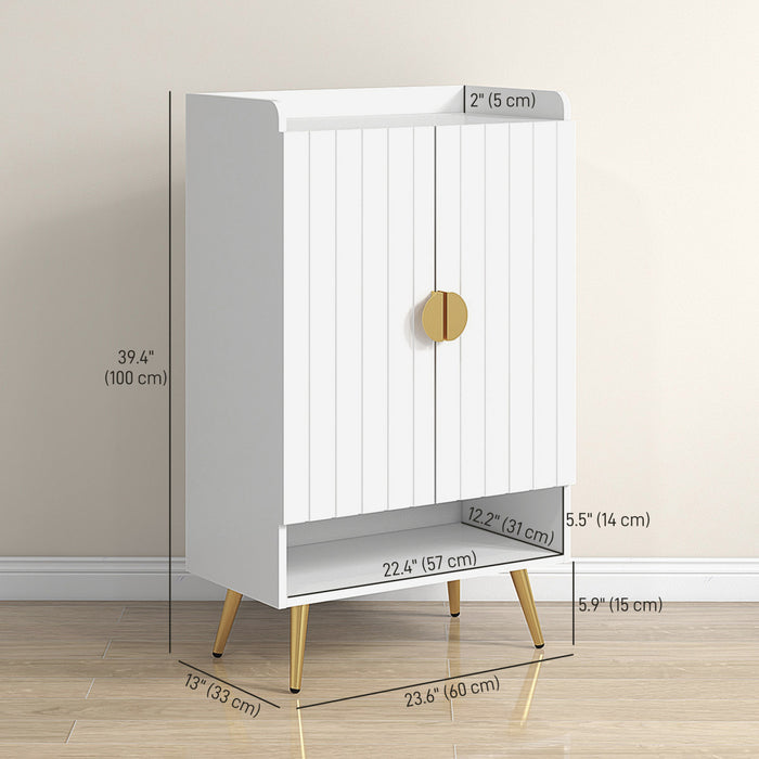 HOMCOM Armoire a chaussures etroite pour l'entree rangement pour chaussures