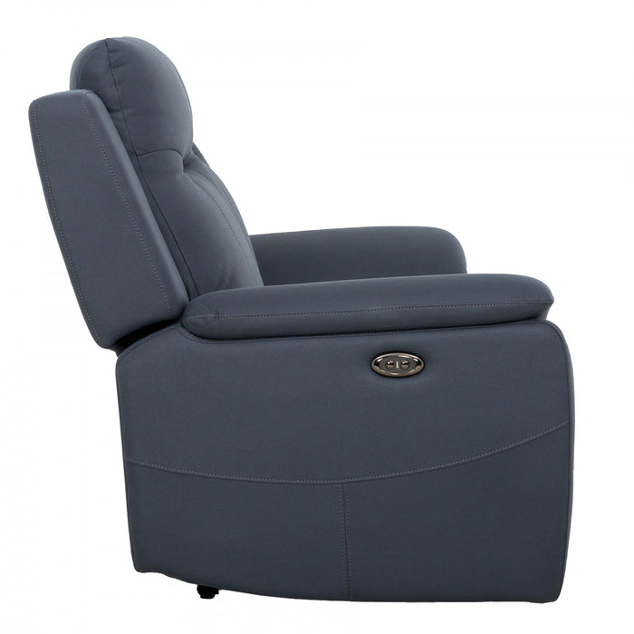 Causeuse inclinable electrique Sutton de 66 po rembourree - Bleu