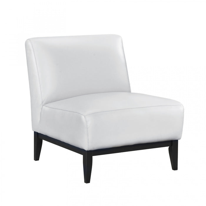 Fauteuil D'appoint Murdock En Cuir Argente