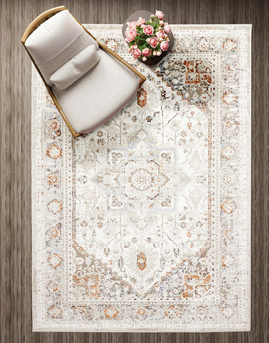 Tapis Traditionnel Paradox 8'0\" x 10'0\" en Ivoire