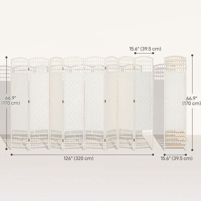 HOMCOM Ecran d'Intimite Pliant de 5.6 pi, Autoportant pour Chambre
