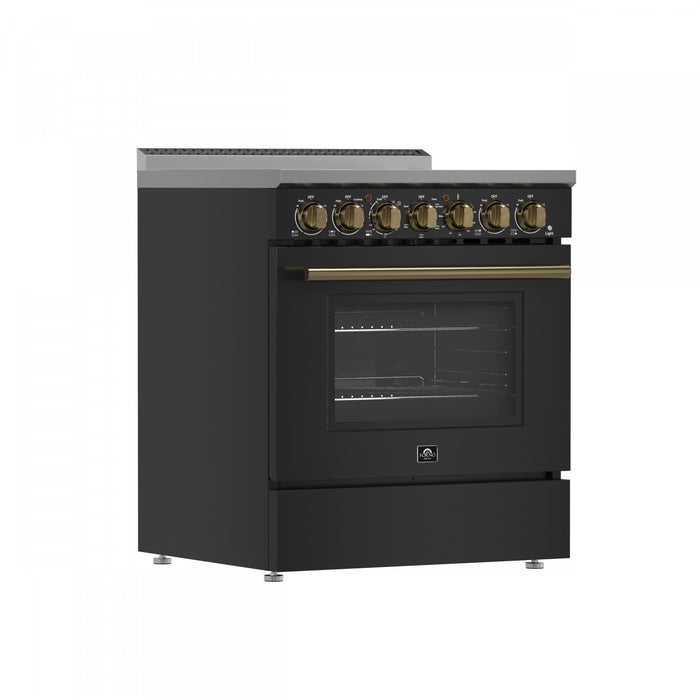 Cuisiniere electrique noire Paolo 30 po, 4,38 pi³ - FFSEL6011-30WHT