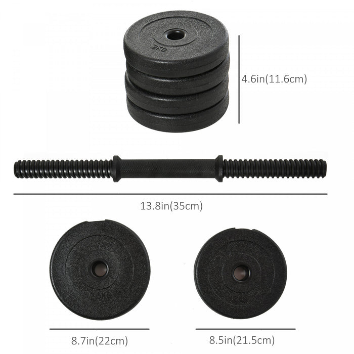 Soozier - Paire d'halteres reglables 2 x 10 kg, poids de musculation, fitness
