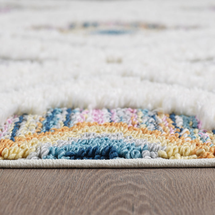 Carpette à poil long Lola bohème - 2 pi 7 po x 8 pi