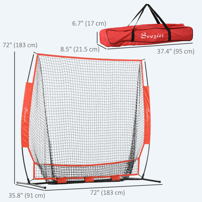Soozier Filet De Baseball, Filet D'entrainement Avec Sac De Transport