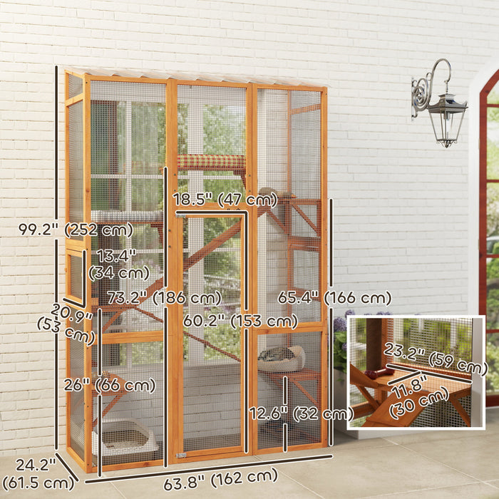 Grand Enclos D'exterieur Pour Chat Catio Pour 2-3 Chatons