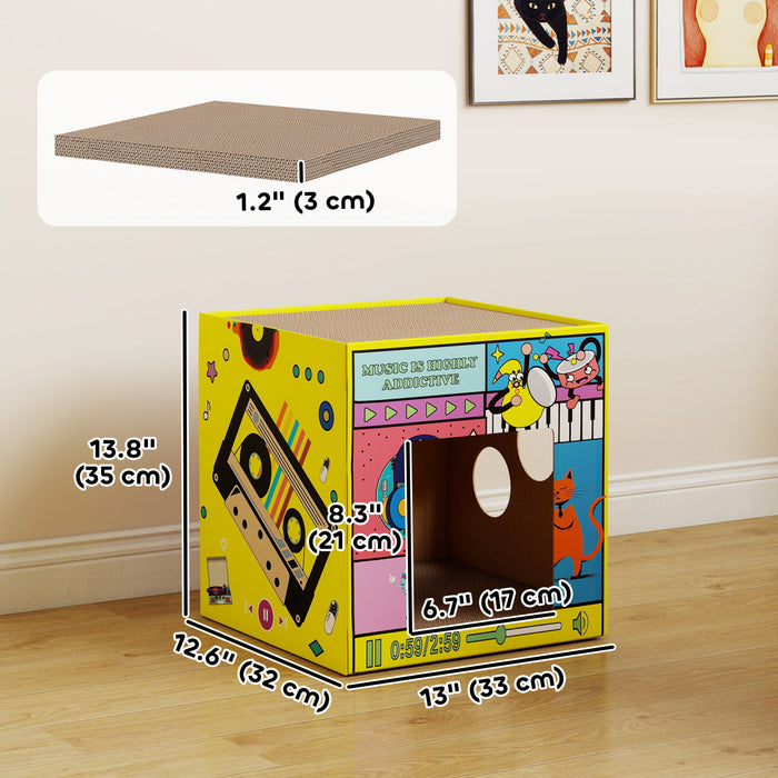 Maison a Gratter en Carton 2 en 1 avec Catnip