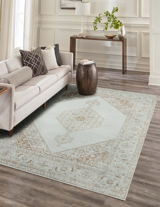 Tapis Traditionnel Maude 9'3\" x 11'10\" en brun