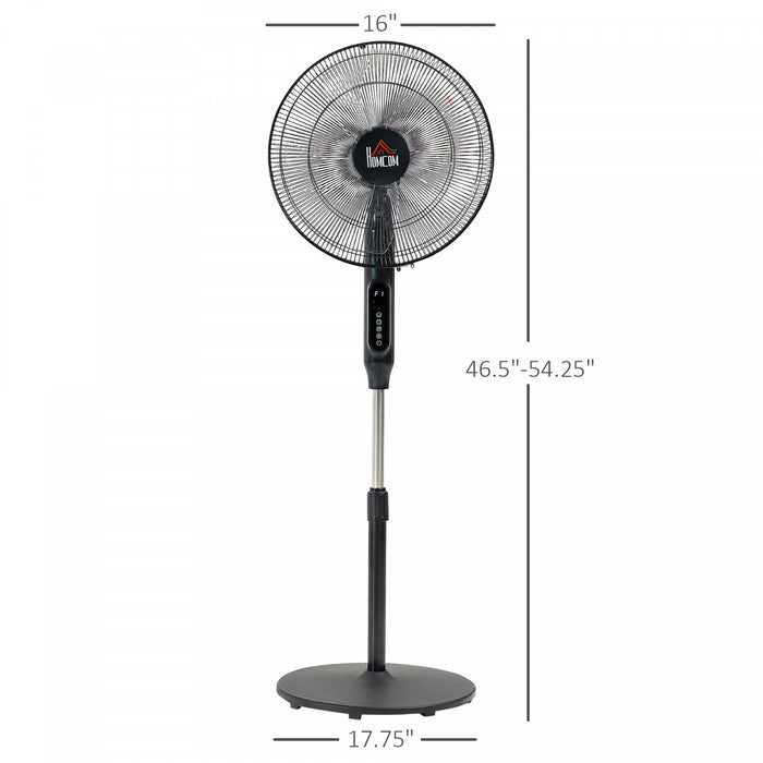 Homcom Ventilateur Sur Pied Avec 3 Modes Et 3 Vitesses