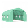 Outsunny 15'x10'x7' Serre Exterieure Jardin Plante Tunnel Maison Chaude Jardin Graine Fleur Croissance Tente Vert
