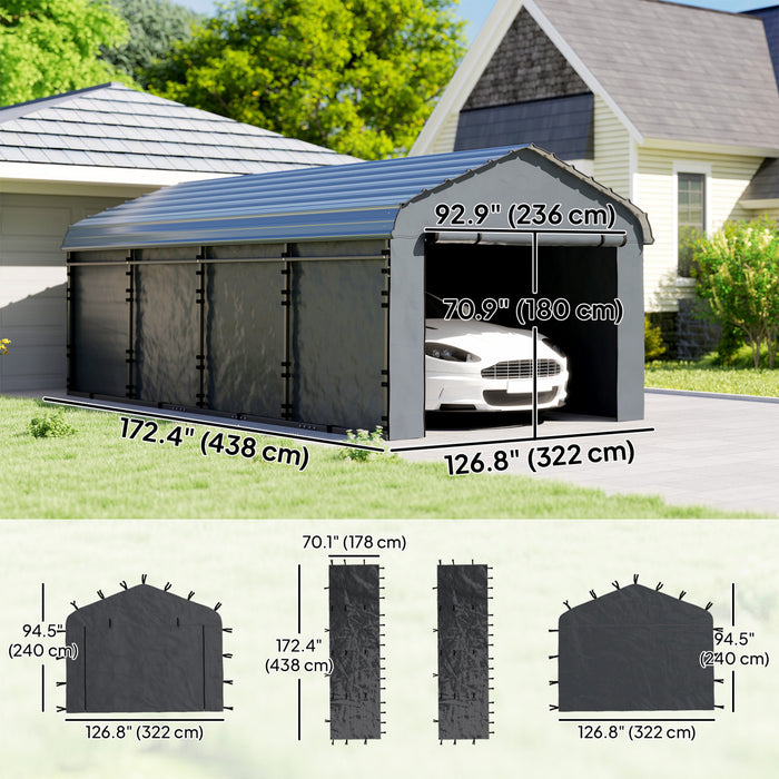 Parois pour abri voiture 3 x 4,6 m