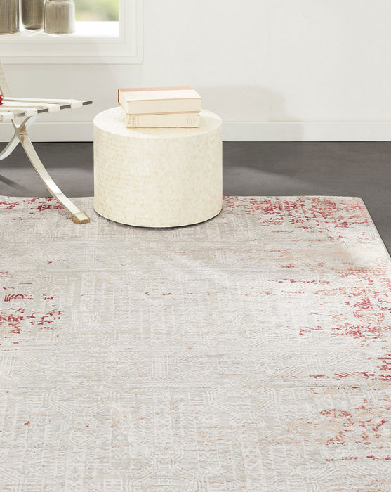 Tapis Traditionnel Amber 8'11\" x 12'6\" en Rouge