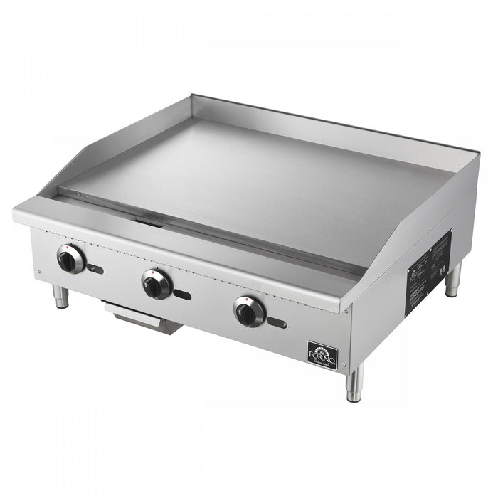 Plaque de cuisson a gaz Commerciale de 36 pouces, 3 bruleurs, 90 000 BTU, acier inoxydable - FCMGG0055-36