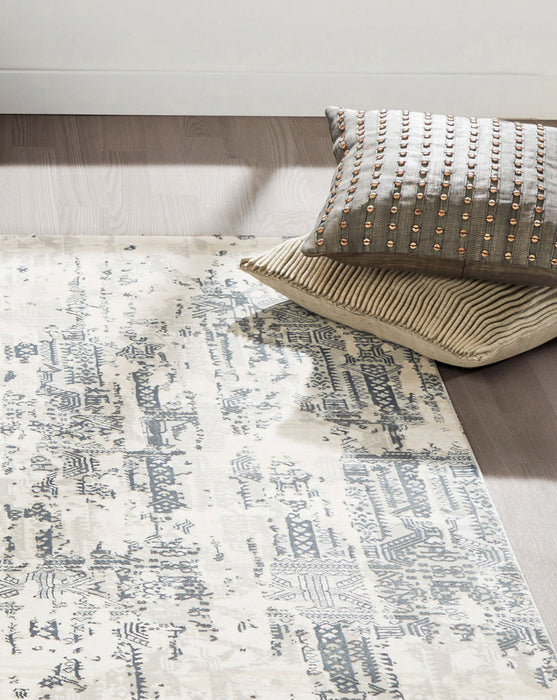 Tapis Traditionnel Claudia 8'11\" x 12'6\" en Gris