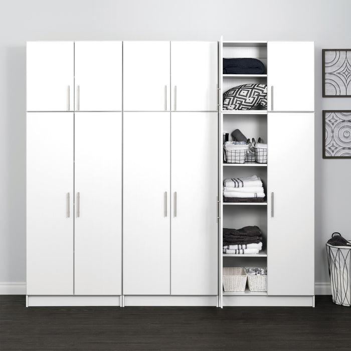 Elite Armoire De Rangement De Garage 96 Pouces, Ensemble D De 6 Pieces – Blanc