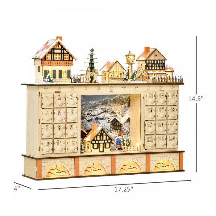 Homcom Calendrier De L'avent De Noel