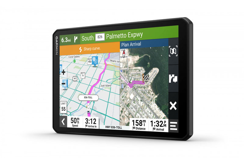 Garmin Rv 895, Gps Navigateur Rv 8\" - Itineraires Personnalises Et Avertissements Routiers Avec Ecran Ips Large De 8\"