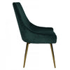 Callan Forest Green Velvet Accent Dining Chair (Set of 2) | Chaise d'appoint de salle a manger Callan en velours vert foret (ens. de 2)